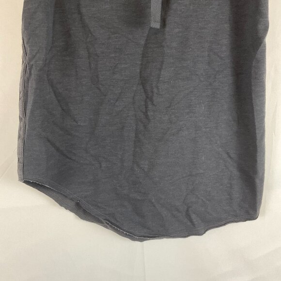 Sundry Knit Skirt 2 Charcoal Gray Drawstring Tie Waist Pencil US M - Picture 3 of 9